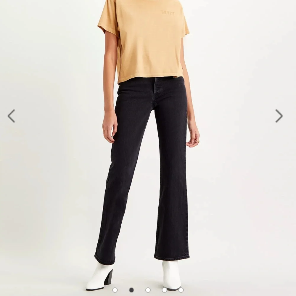 Levi's Ribcage Boot Cut Black Jeans Size 26 - Picture 2 of 11